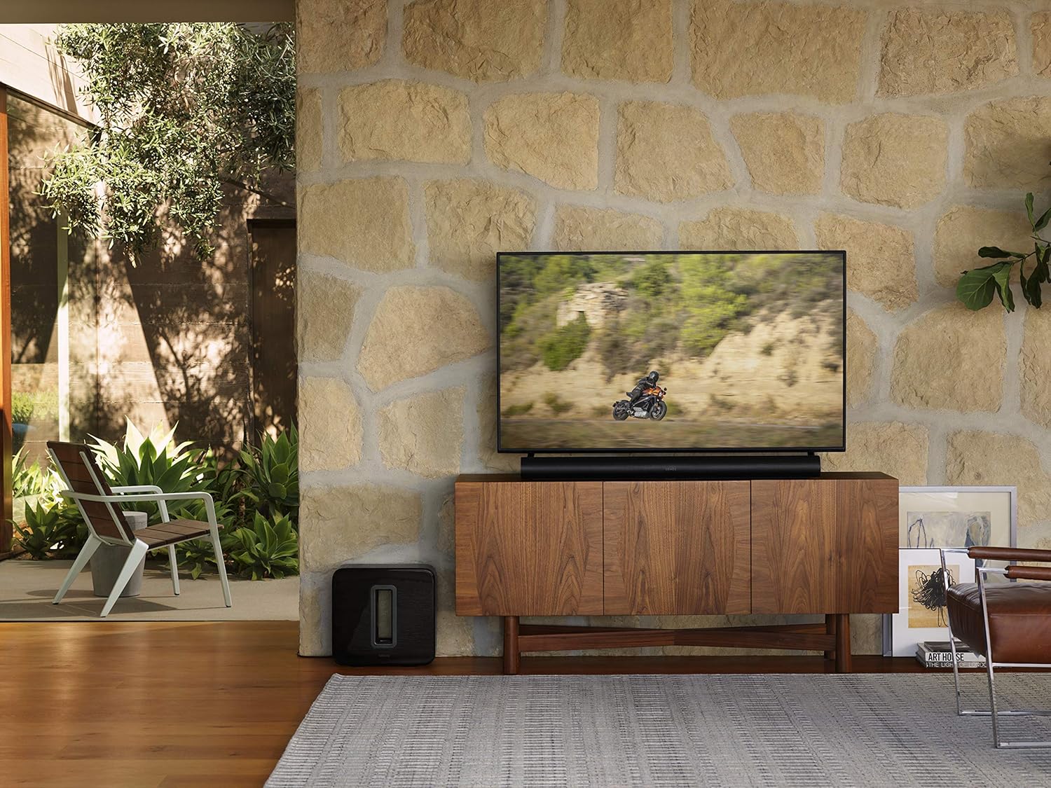 Sonos ARC Barra de Sonido inalámbrica e Inteligente Premium para TV, Videojuegos y música con tecnología Dolby Atmos (Color Negro) + Sub Subwoofer